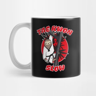 Tae Kwon Slow Funny Martial Art Sloth Pun Mug